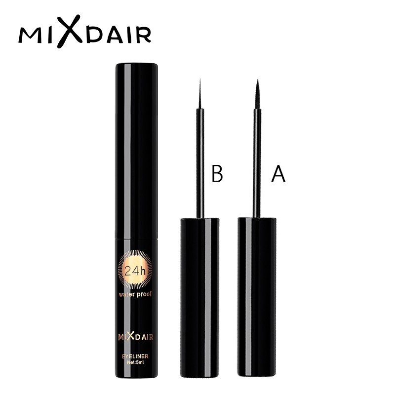 

MIXDAIR Eyeliner Waterproof Liquid Eyeliner Pen Eye Tattoo Stamping Pencil Long-Lasting Professional Smudge-proof Cosmetics, A hard brush