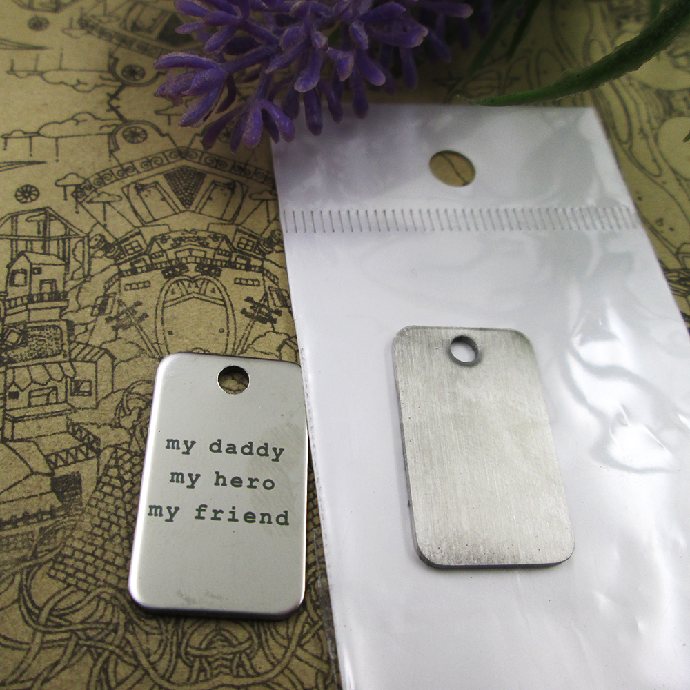 

40pcs--"my daddy my hero my friend"stainless steel charms more style for choosing DIY Charms pendants for necklace