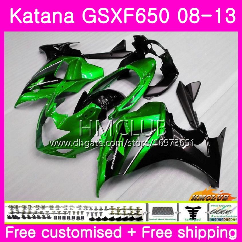 

Kit For SUZUKI KATANA GSX650F GSXF 650 GSXF-650 08 09 10 11 12 13 14 14HM.18 GSXF650 2008 2009 2010 2011 2012 2013 2014 Pearl green Fairing, No. 23 gold