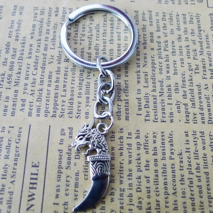 

Alloy Knife Dragon Sword Key Pendant Buckle Ancient Silver Ornaments Parts