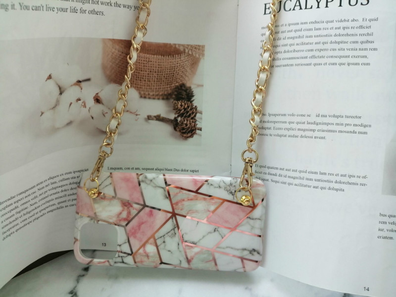 Simple Marble Rhombus Crossbody Chain Phone Case For Samsung Galaxy Note10 Pro Case S8 S9 S10 Plus Note8 Note9 A40 A50 A70 Cover Best Cell Phone Case Cell Phone Case Wallet From