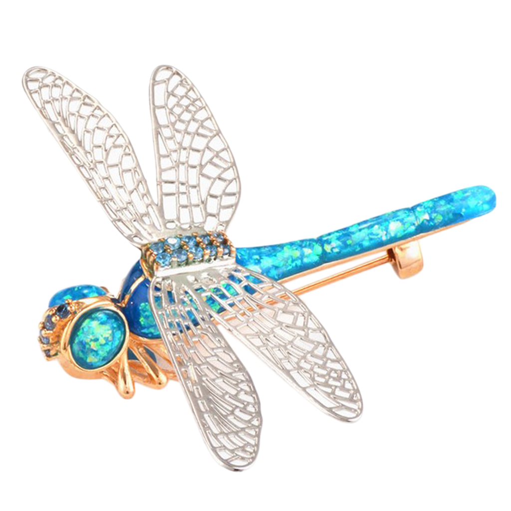 

Colorful Women Dragonfly Corsage New Lady Wedding Banquet Decor, Gray
