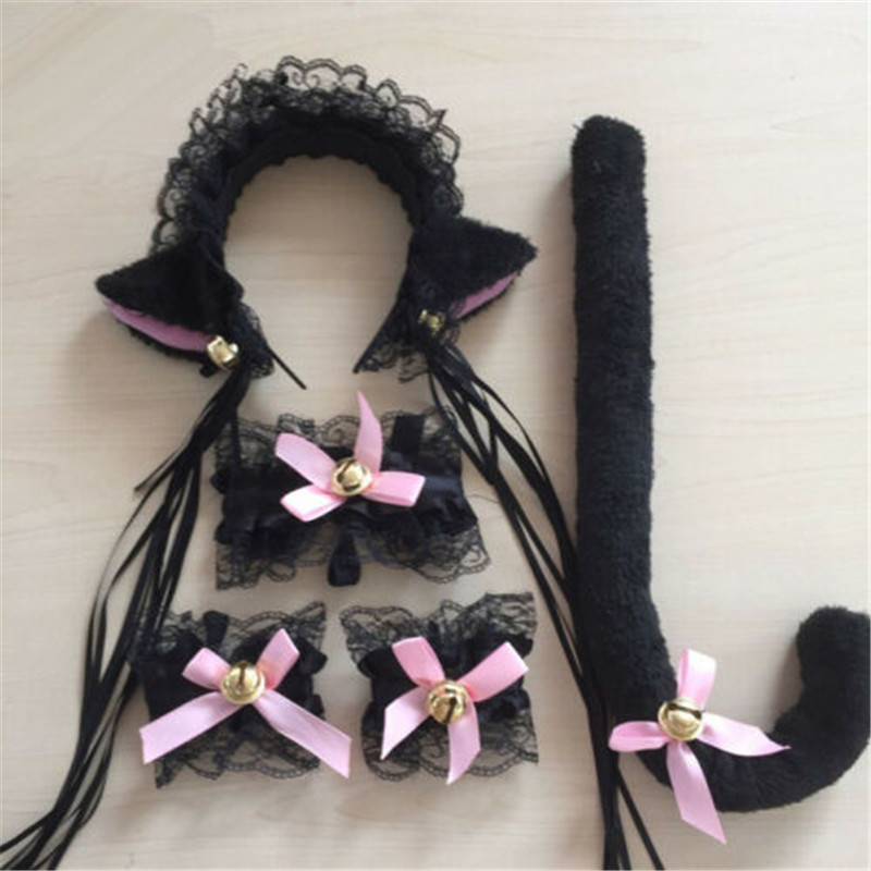 Adulto//bambino lupo Orecchie e Coda Set Costume Fascia Costume Accessorio