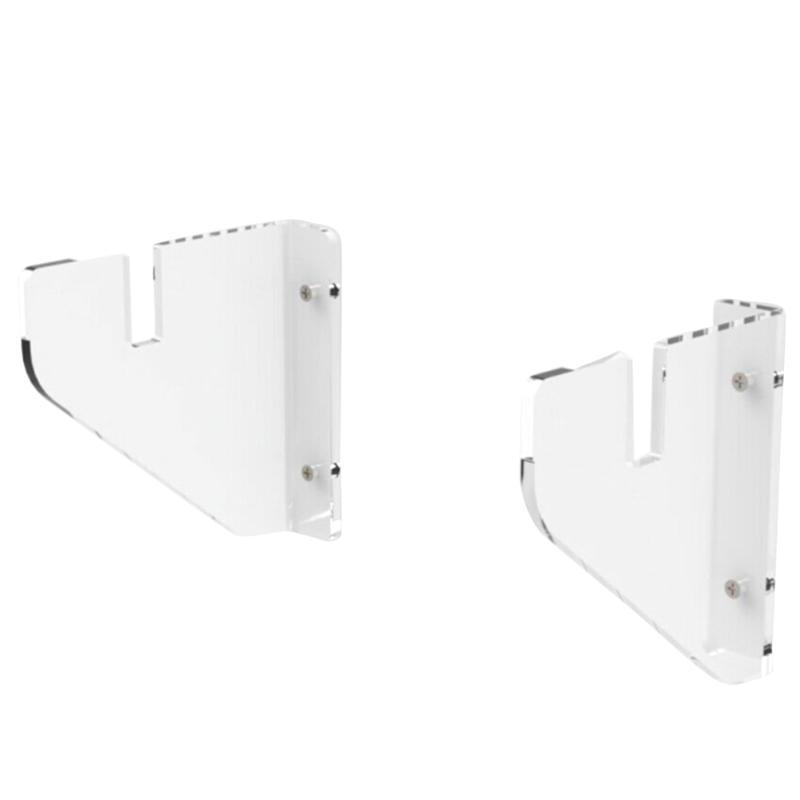 

2pcs Adjustable Size Storage Holder Wall Hanging Clear Acrylic For Adults Kids Home Floating Skateboard Rack Mounts Deck Sturdy, As pic