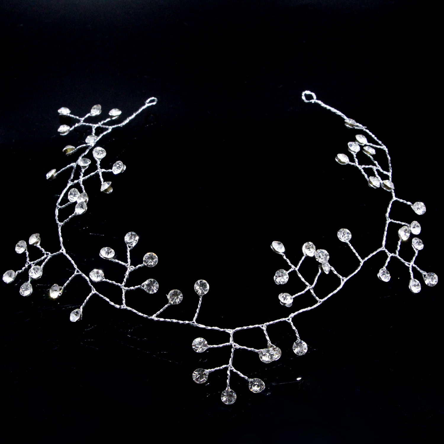 

Fund Full Soft Chain Drilling Hair Band Hair Hoop Bride Evening Party Hair Decorate Headwear No Exchange A Purchase