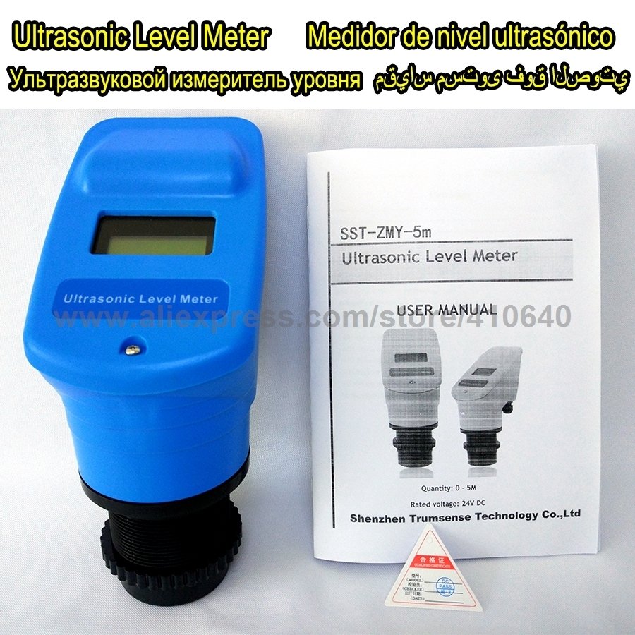 4 to 20mA Ultrasonic Level Meter Transducer Sensor Range 5m 24VDC Power Supply to measure liquid level or depth FACTORY PRICE!-image-463701231