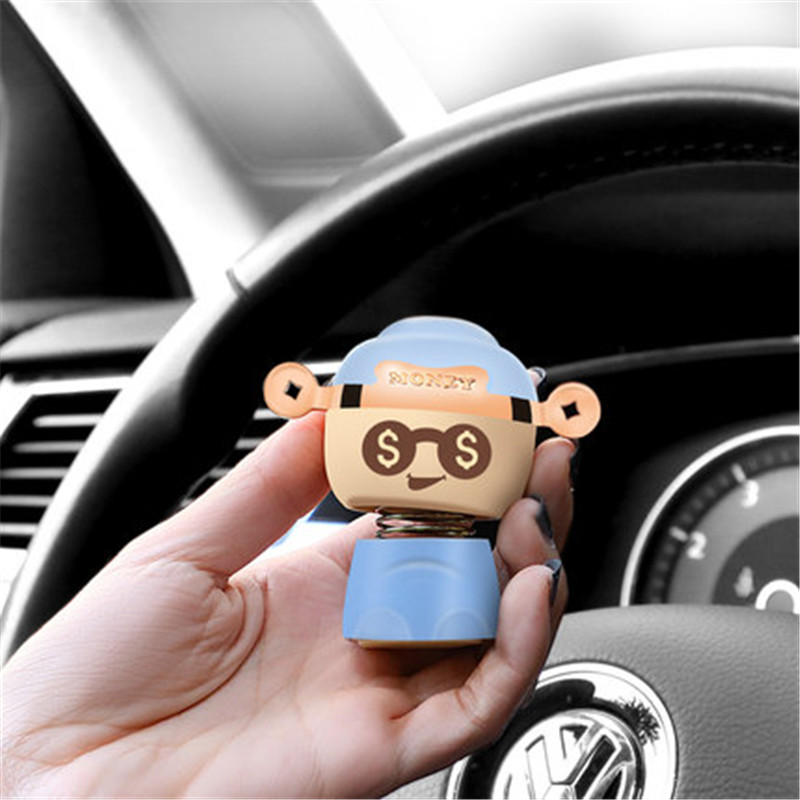 

Car Shaking Head Doll Decoration Creative Shaking Head The God Of Fortune Auto Dashboard Car Interior Decoration Accessories