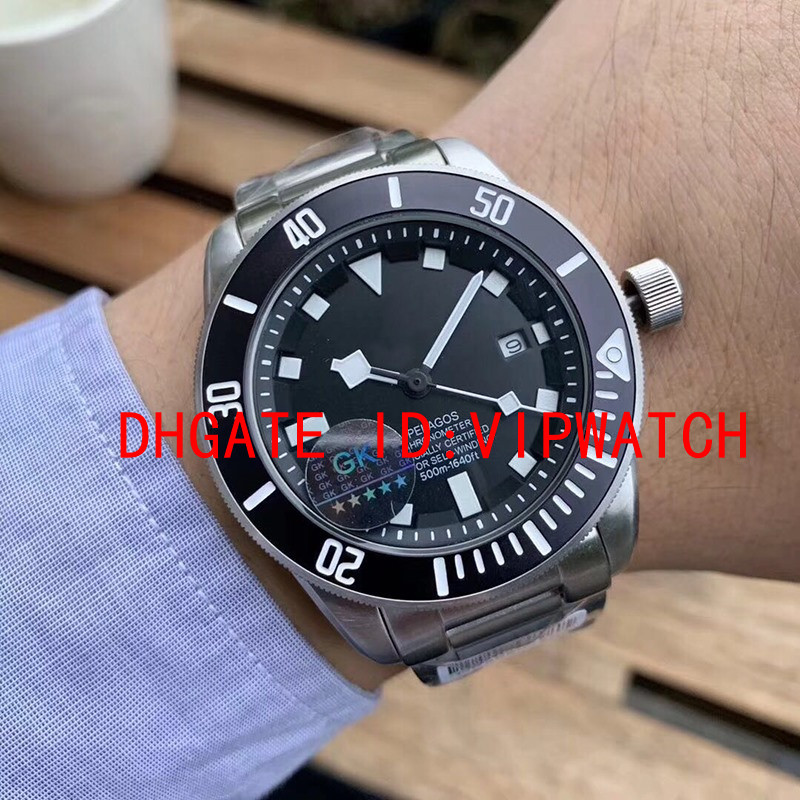 

luxury watch for men automatic machinery watch 43mm black blue red dial stainless steel strap luxury mens watch free shipping montre de luxe, Green
