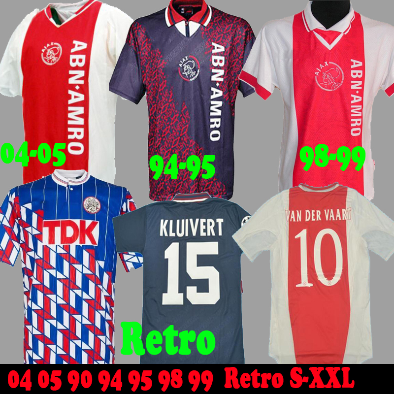 

1994 1995 Ajax retro soccer jersey 94 95 RIJKAARD KLUIVERT LITMANEN SEEDORF DAVIDS OVERMARS 04 05 football 1989 1990 shirt 2004 BABEL 1998, 04-05 retro