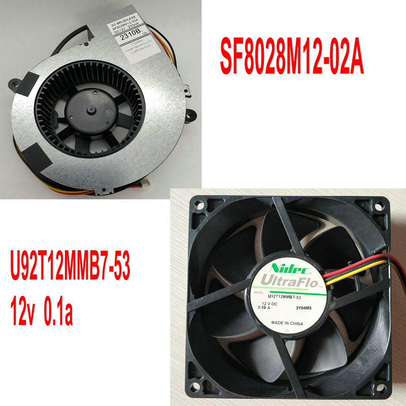 

Nidec 8025 12v projector cooling fan U92T12MMB7-53 SF8028M12-02A