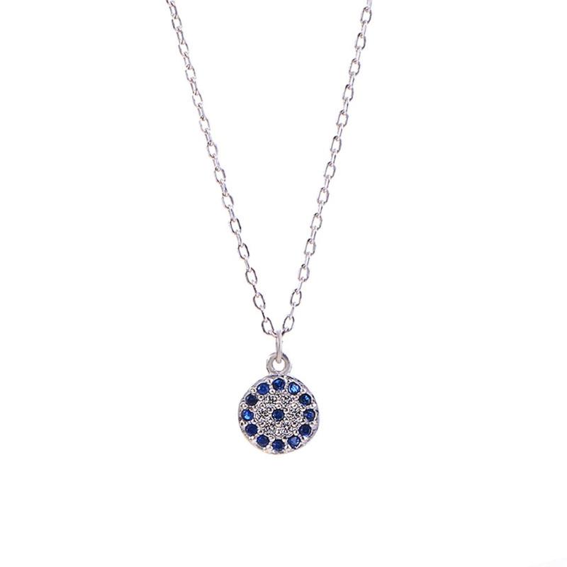 Collana con zirconi in cristallo Devils Eyes Orecchini e bracciale Set di gioielli per ragazze femminili Set da 4 pezzi