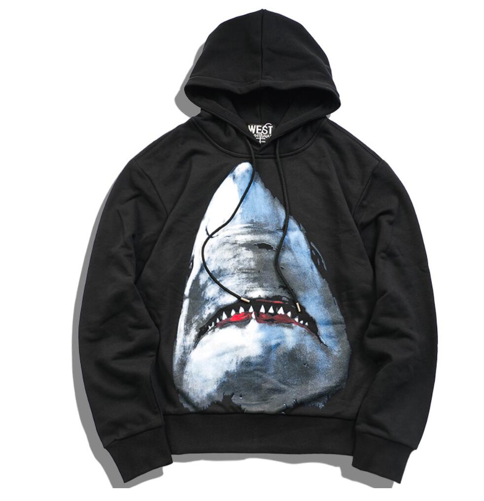 A Bathing Ape Hoodie Hooded Shark Head Bape Black Sweat Coats Sweatshirt Couple
