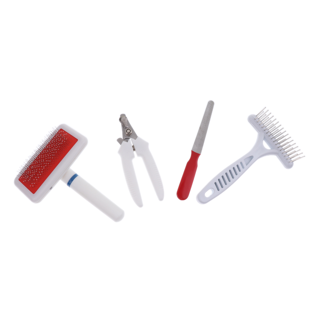 

4 pack puppy nail clipper claw cutters file dog cat animals comb trimmers
