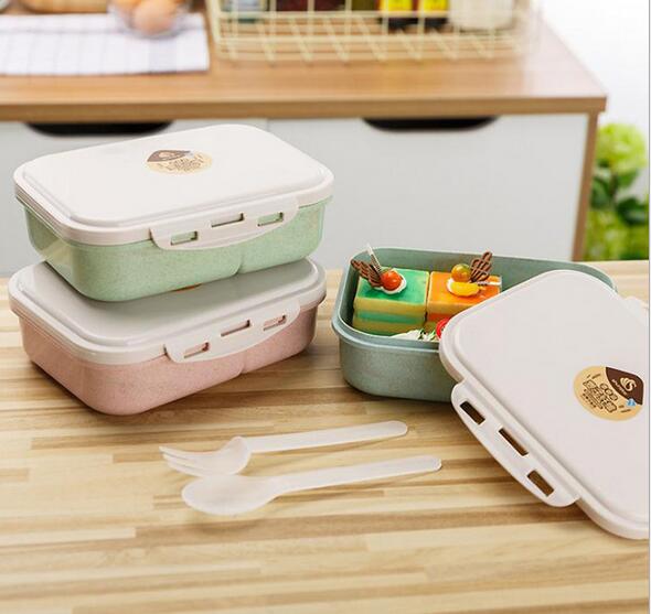 

2019 Wholesales Hot sales High quality Square compartment storage box set refrigerator storage sealed box creative degradable with cover