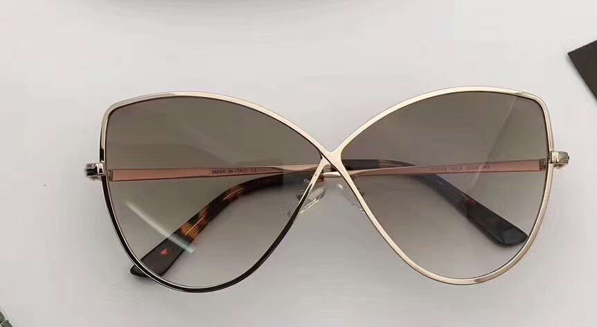 

Elise Women Sunglasses W/Gradient Brown/Gold Mirrored Lens 0569 Gold Metal Butterfly Sunglasses new with box
