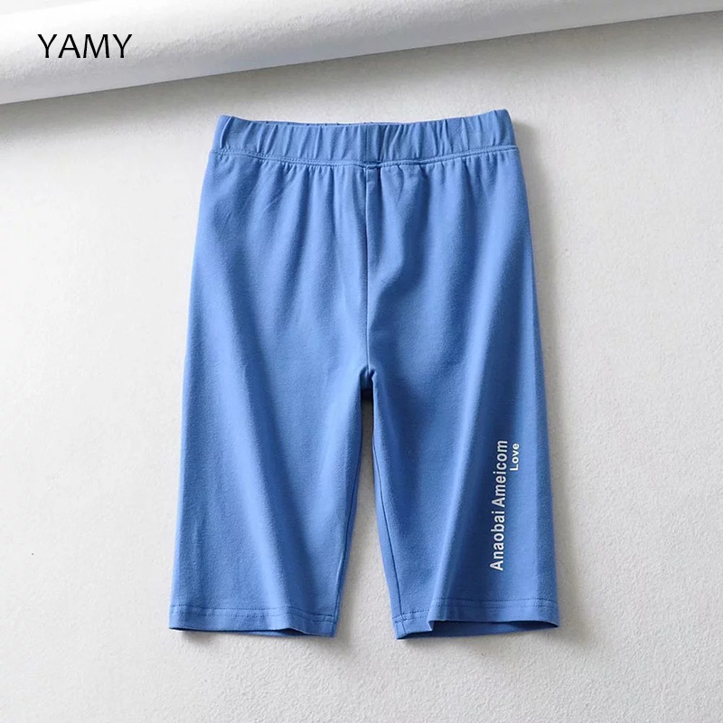 

American Love Elastic High Waist Womens Biker Shorts New Design Womens Sexy Skinny Bodycon Shorts Top Quality Fitness Gym, Green