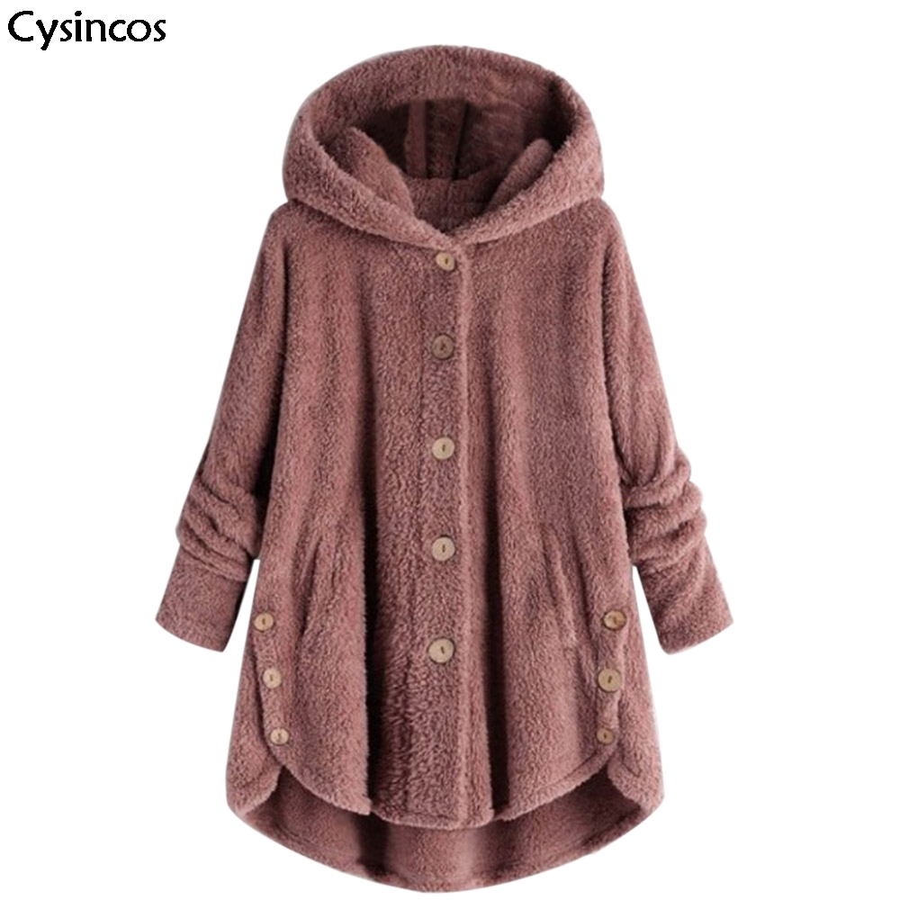 

2019 New Women Hooded Jacket Coats Fashion Autumn Leopard Print fur Loose Medium Long Winter Warm Windbreaker Coat Female, Coffee