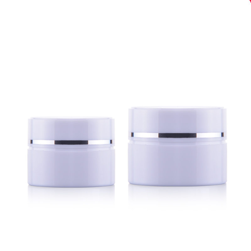 

15g 30g Traveel PP white double wall cream cosmetic jar container bottles Cosmetic Packaging F2313