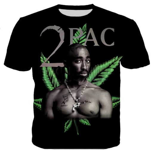 

Newest Popular Singer Rapper Tupac 2pac T Shirt Men Women Unisex Funny 3d Print Summer Short Sleeve O Neck Crewneck Casual Tops A178, Multi