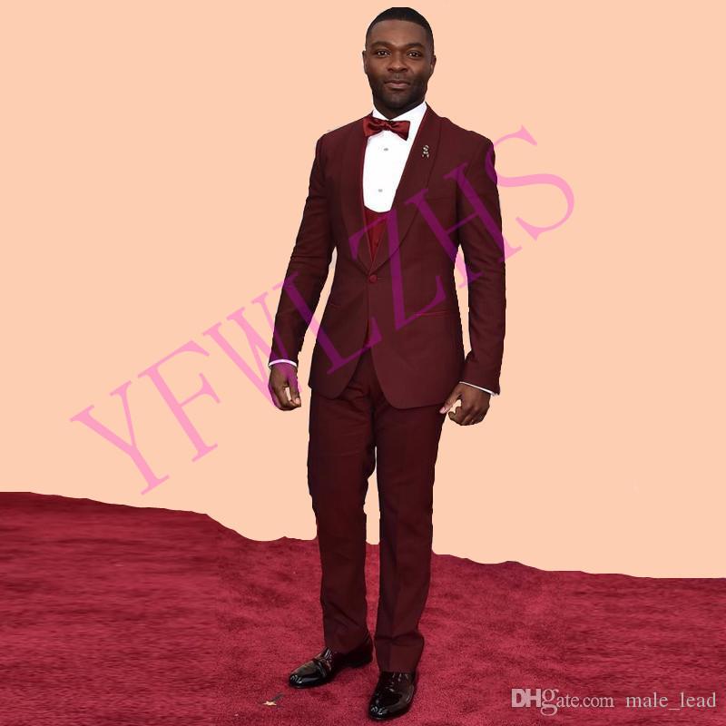 

Handsome Groomsmen Shawl Lapel Groom Tuxedos Mens Wedding Dress Man Jacket Blazer Prom Dinner 3 Piece Suit(Jacket+Pants+Tie+Vest) B204, Same as image