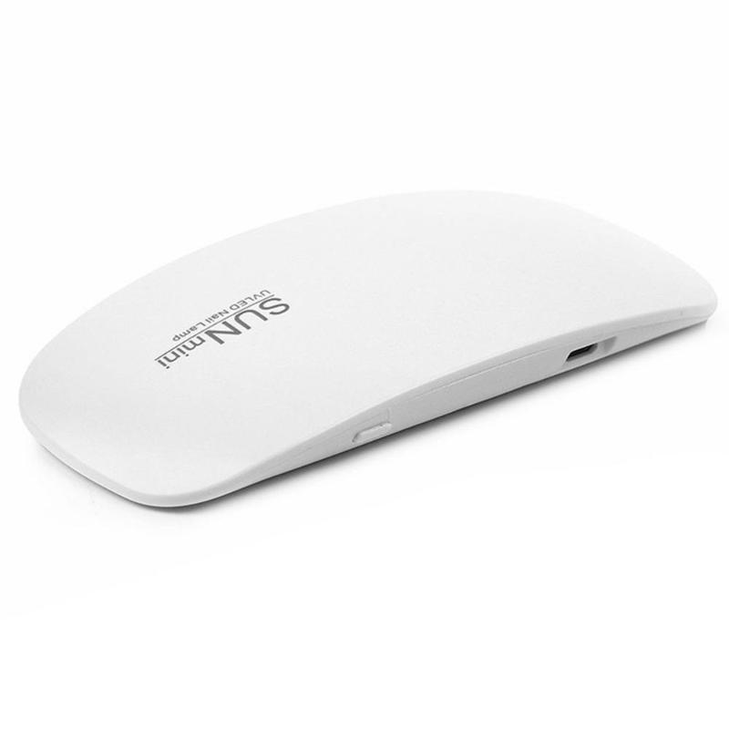 

6W Nail Lamp Mini LED Light Nail Dryer UV Gel Folding Mouse Phototherapy Machine Art Tool Portable, Pink