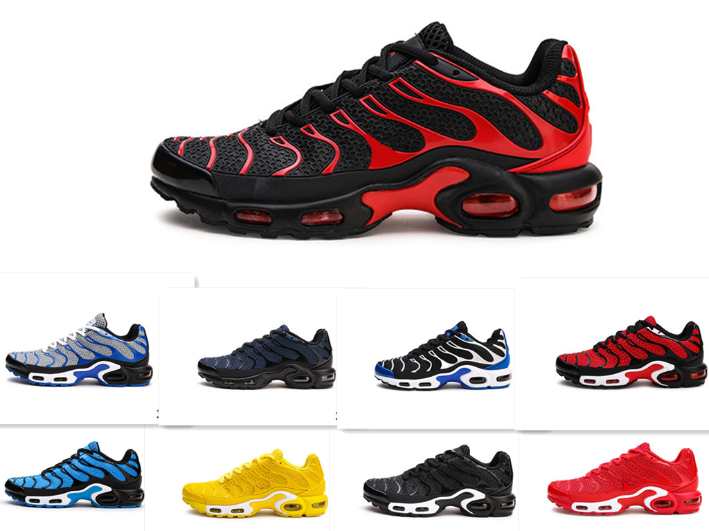 

Mercurial Tns Plus KPU Men Running Shoes Chaussures Homme TN Mens Shoes Zapatillas Hombre Air Cushion Man Sport Trainers Size 40-47, Black