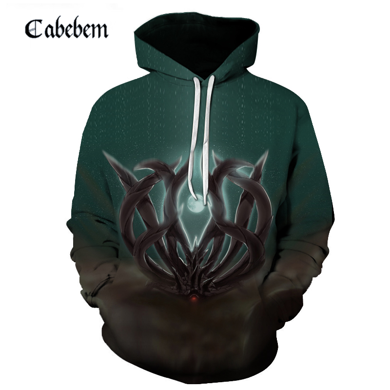 

Nine-tailed 3D Print Hoodies Men Round Neck Loose Sweatshirt Pullover Sudaderas Para Hombre Streetwear Winter Clothes, Wy-001