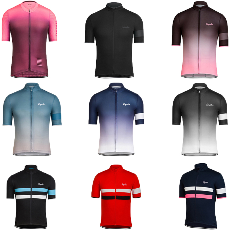 

Rapha Summer Quick Dry Short-Sleeve Cycling Clothes Men's and Women's Tops Strap Shorts Custom Road Self-Propelled Team Edition