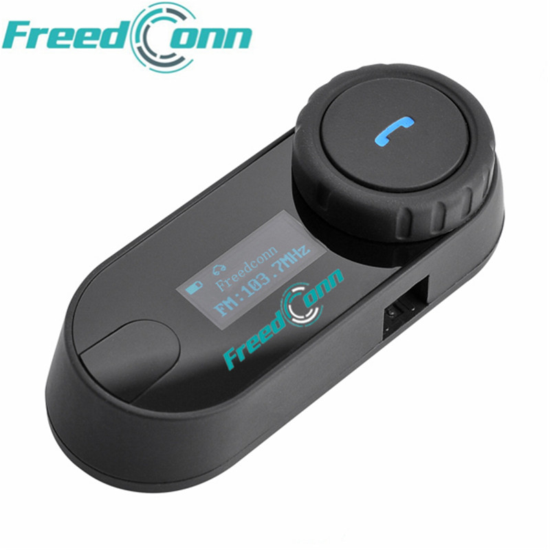 

New FreedConn Motorcycle Helmet Intercom TCOM-SC Motocycle Bluetooth Interphone Headset with LCD screen + FM Radio