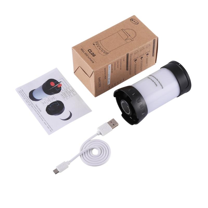 

HBD-CL06 3 Colors Waterproof USB Charging Outdoor Camping LED Lamp Emergency Lighting Long Lasting Lantern Hiking Light