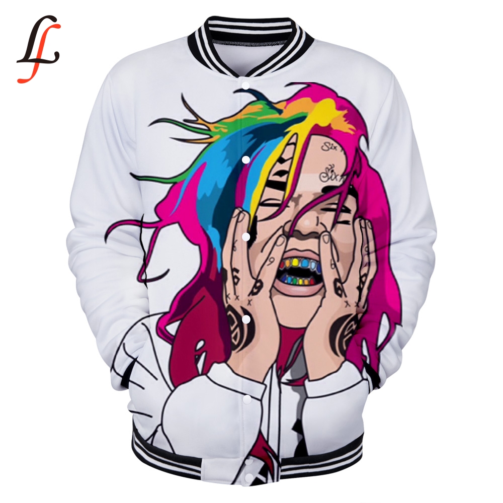 

6ix9ine Harajuku hoodies Sweatshirts Women/men Winter Casual Hoodies Modis Kpop Plus Size XXXXL k- clothes, 3d