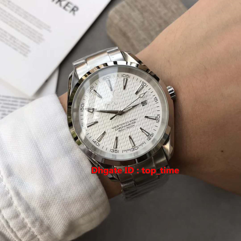

11 style New Aqua Terra 150m Automatic Mens Watch 231.10.42.21.02.006 White Dial Stainless Steel Bracelet Gents Sports Watches