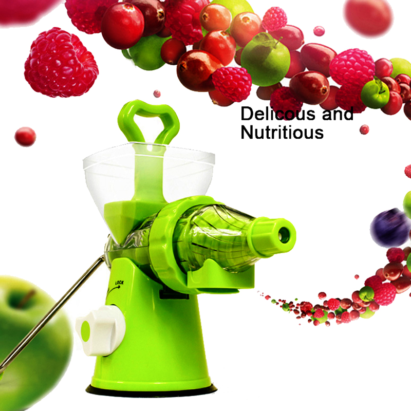 

LUCOG Multifuctional Kitchen Household Crank Single Auger Juicer with Suction Base home Juicer for Wheatgrass Fruit Vegetable