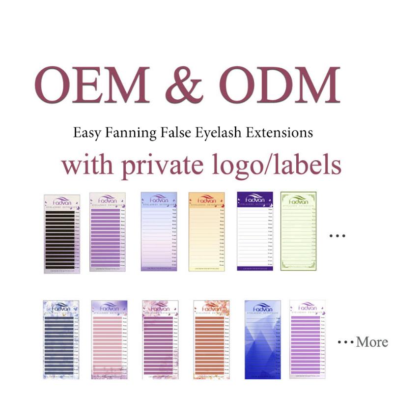 

Easy Fanning False Eyelash Extensions Private Labeling 20 Cases