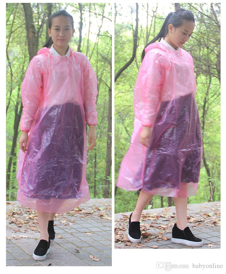 

Disposable Raincoat Adult Emergency Waterproof Hood Poncho Travel Camping Must Rain Coat Unisex One-time Emergency Rainwear FY4027