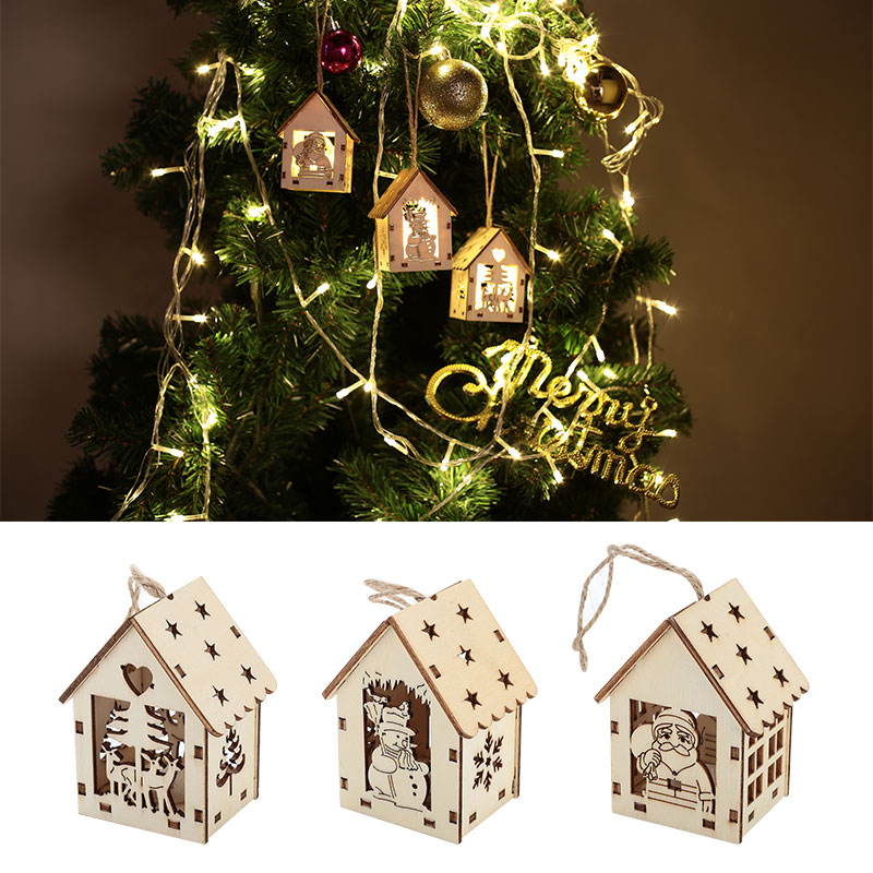 

Christmas Tree Pendant Luminescence Gifts House Cabin LED Beautiful