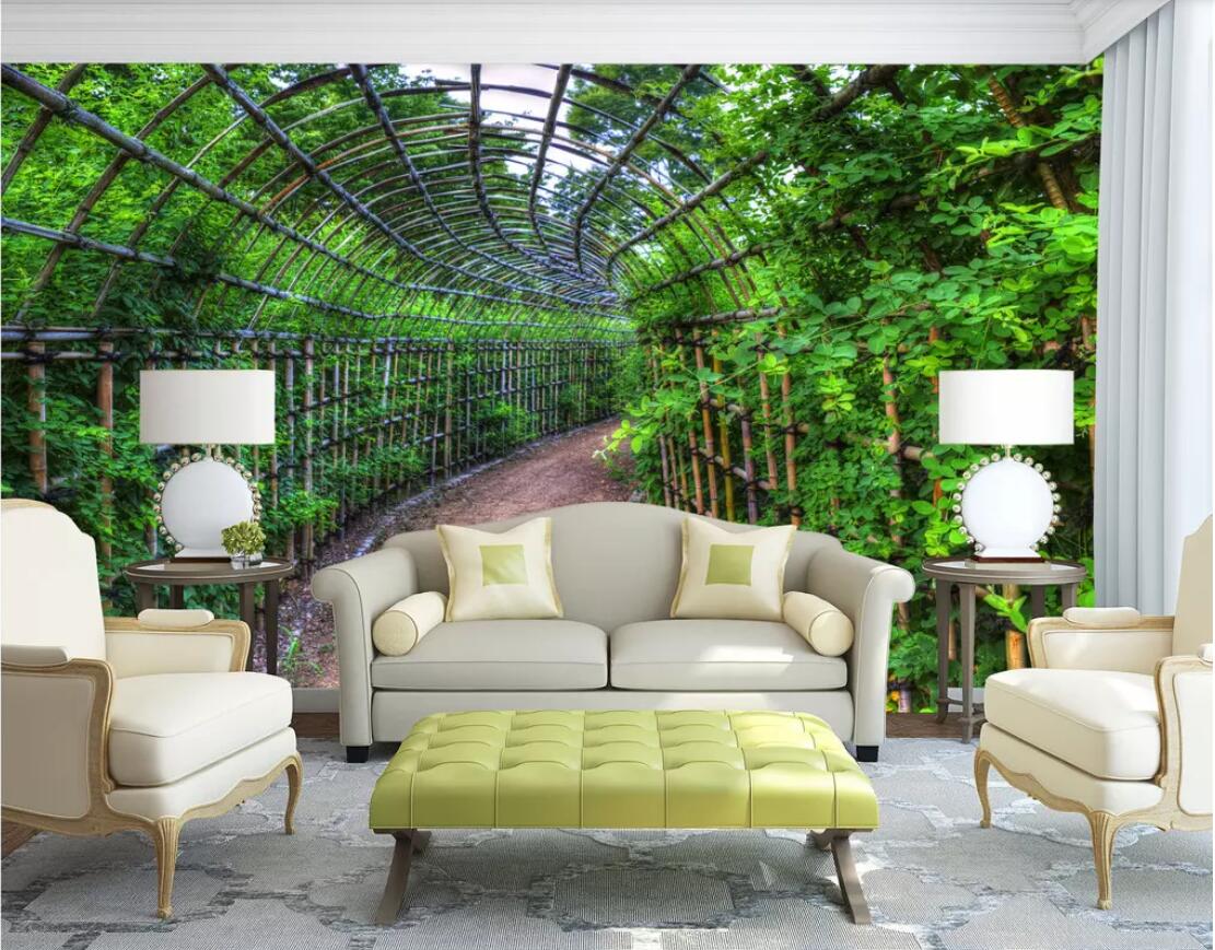 

3d wallpaper custom photo mural European garden arched corridor background wall home decor wall art pictures, Non-woven fabric