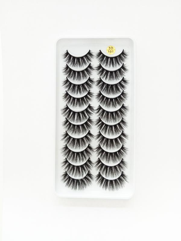 

iflovedekd Factory direct sale ten pairs of false eyelashes Ten pairs of false eyelashes are available.comfortable, natural