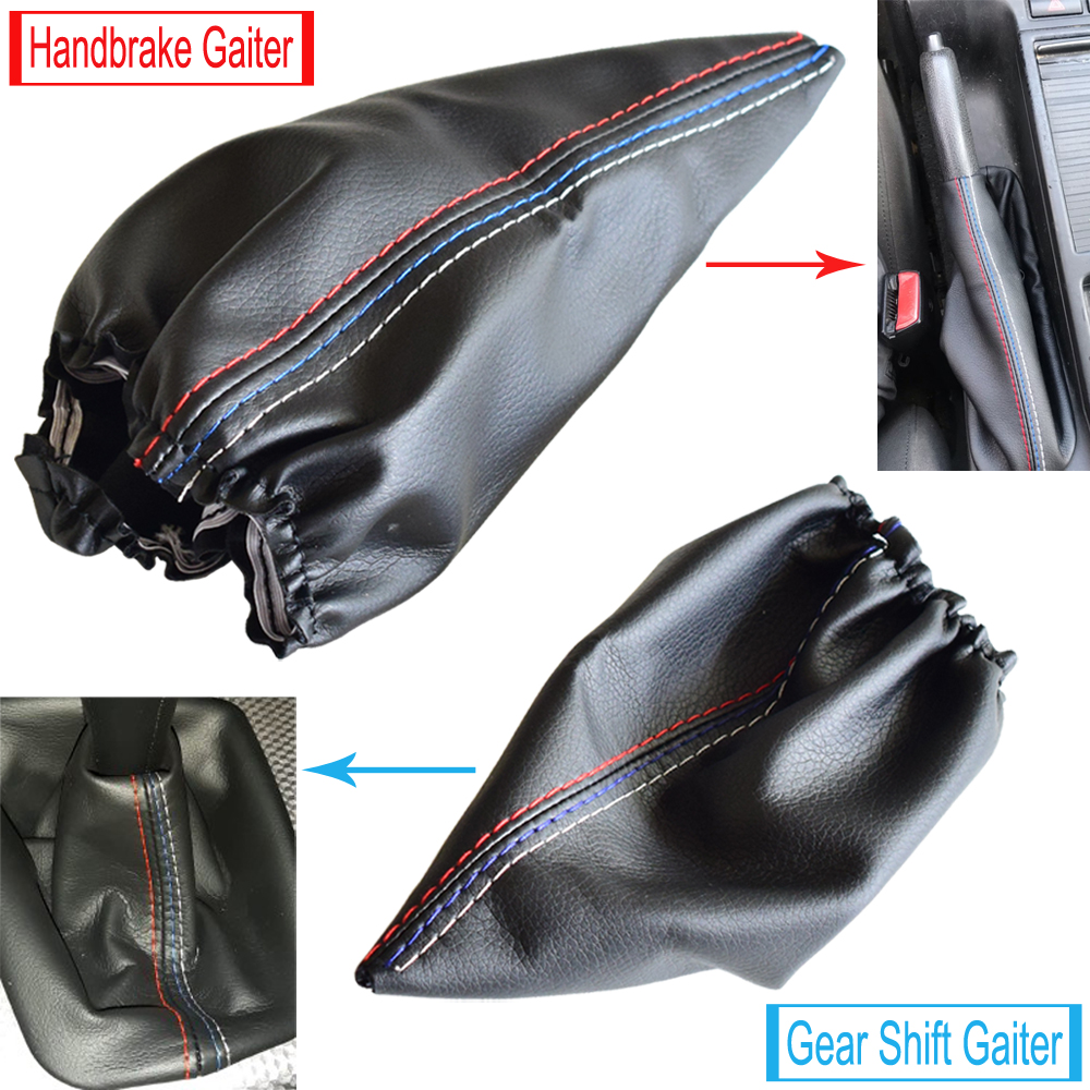 

Car Styling Gear Manual Stick Knob Shifter Handbrake For E46 3 Series E36 M3(1991-1998) With Gaiter Boot Leather Cover