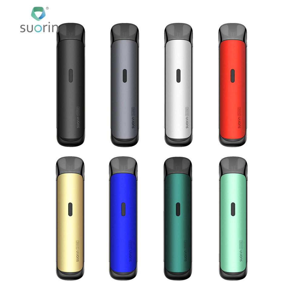 

Suorin Shine Pod System Kit 13W Built-in 700mah with 2ml Pod Cartridge & 1.0ohm Wire Coil Optimized for Pure Vaping 100% Authentic