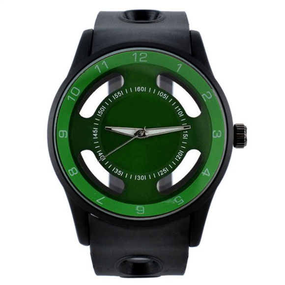 

Fashion Brand Watches women men Rubber band quartz wrist watch N06, White yellow