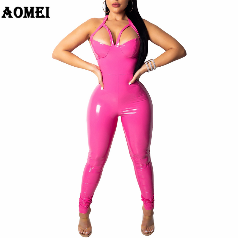 CDSS Body/ Tuta/ Stretti Wet Look Clubwear Notte Vestito