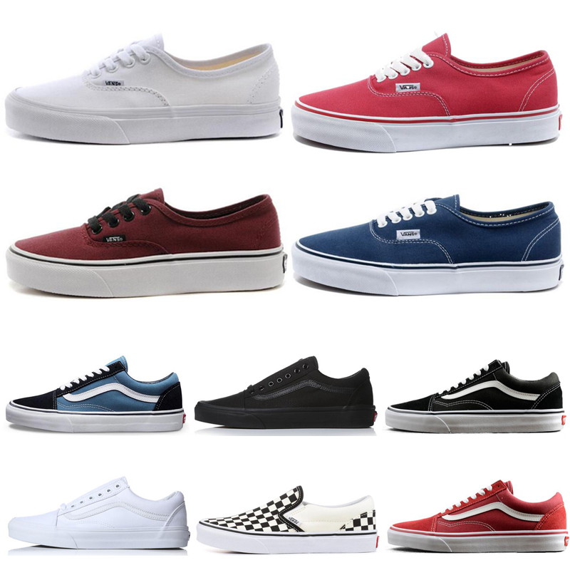 vans low top mujer rojas