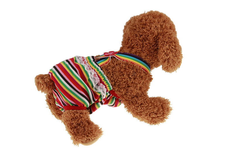 

Dog Diapers Pet Nappies Washable Female Physiological Pants For Pets Underwear Puppy Diapers Washable 1PCS Retail, Orange-yellow-green