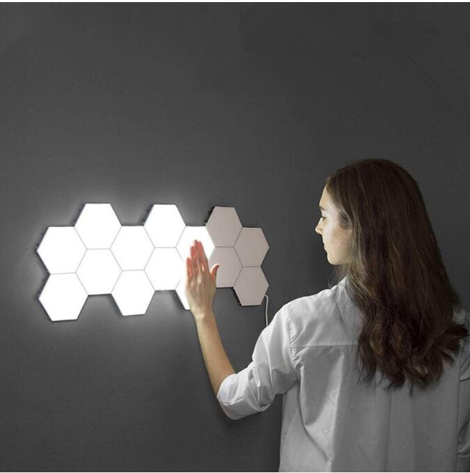 

New Bing vision Touch Sensitive LED Panel Light Modular Hexagonal LED Magnetic Lights painel plafon techo