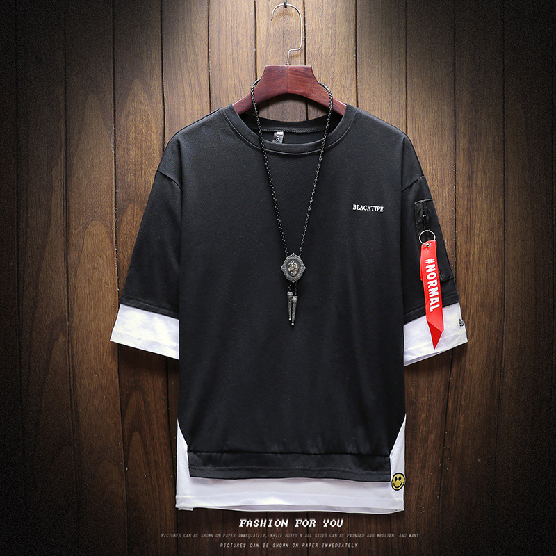 2020 Men T-shirts Summer Short Sleeve Shirts Simple Design Solid Color Shirts for Men Korean Style Fashion Oversize Mens