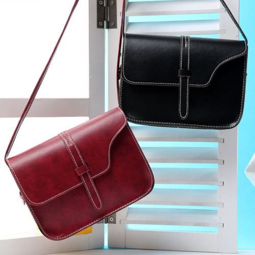 

New Fashion Women Lady Mini Flap Shoulder Bags Retro Tote Purse Messenger Bags PU Leather Crossbody Bags, As picture