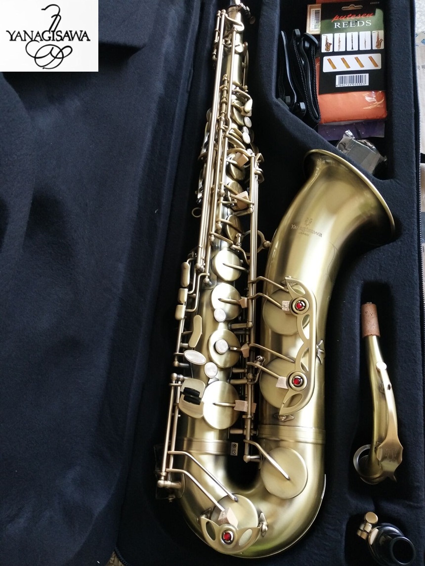 playing professionally Tenor Yanagisawa T-992 High Quality B flat Tenor sax Music Antique copper Saxophone Free shipping