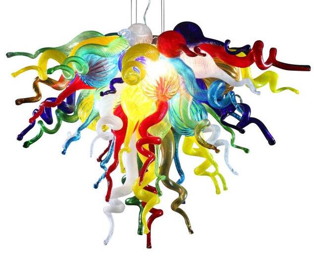 

Lamp Colorful Murano Art Chandeliers Living Room Lights Crystal Small Blown Glass LED Chandelier Pendant Lamps