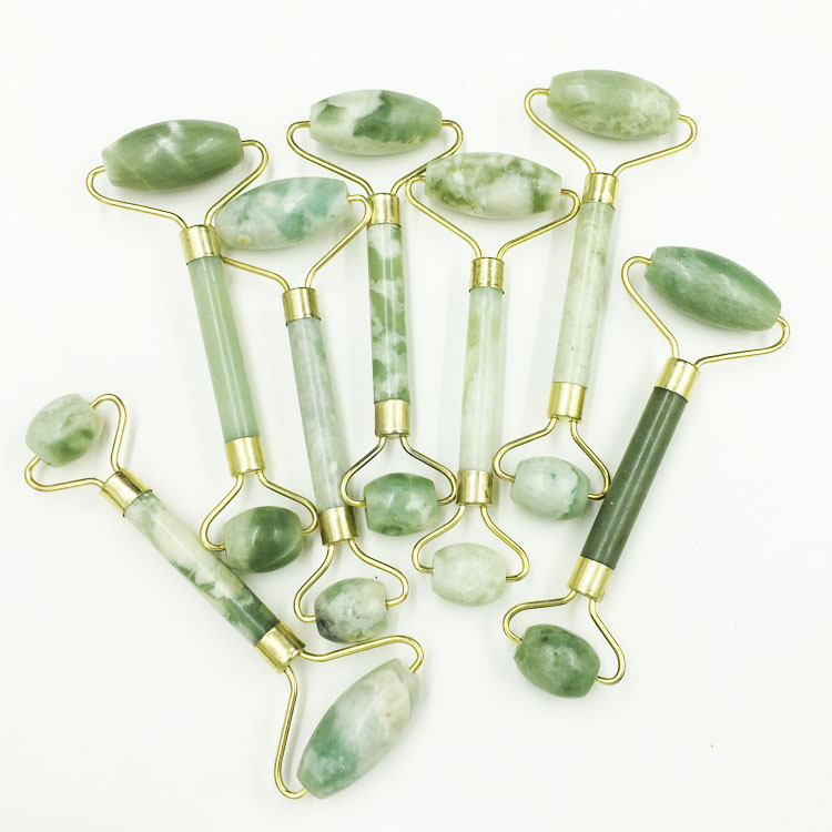 

Natural Jade Roller Massager Facial Deauty Natural Jade Face Massage Deauty Device